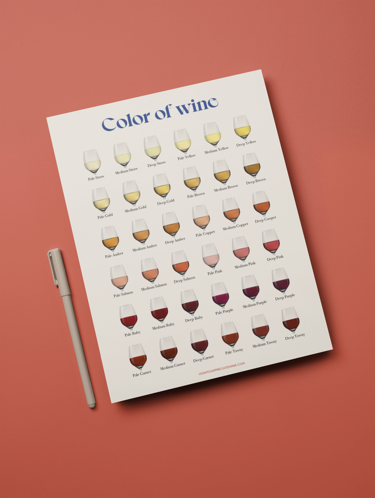 Color of Wine – Digital Download (PDF) – How To Appreciate Wine